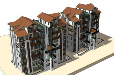 SketchUp Multi-Story Classical Residential Model-BIM WORLD