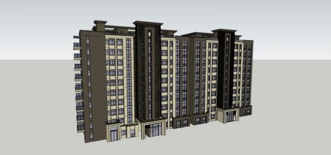 Modern High-Rise Residential Building Models in SketchUp