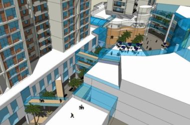 Modern High-Rise Residential Model with Ground Floor Commercial Space in SketchUp-BIM WORLD