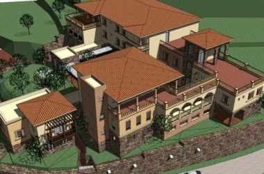 SketchUp Hotel Model: Multi-Story Classical Tuscan Residence-BIM WORLD