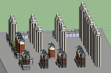 SketchUp Residential Models: Modern Multi-Story, High-Rise, and Super High-Rise Designs-BIM WORLD