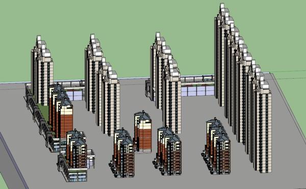 SketchUp Residential Models: Modern Multi-Story, High-Rise, and Super High-Rise Designs