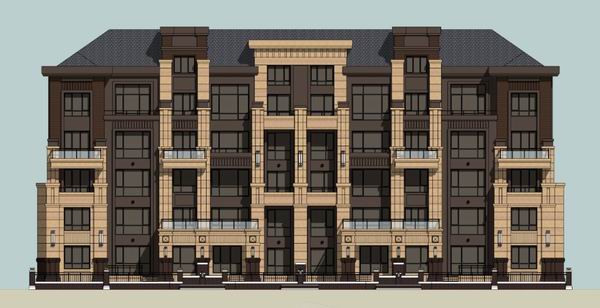 Classical Multi-Story Residential SketchUp Model