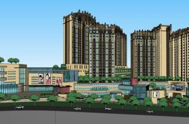 SketchUp Residential Design: Classical High-Rise Living with Ground Floor Commercial Space-BIM WORLD