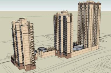 SketchUp Residential Design: Classical High-Rise with Ground-Level Commercial Space-BIM WORLD