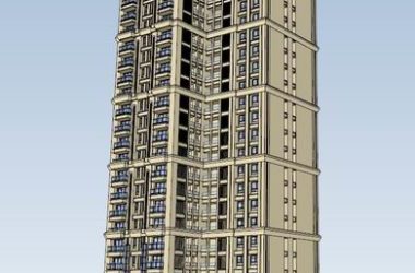 SketchUp Residential Models: High-Rise Buildings in Classical Style-BIM WORLD