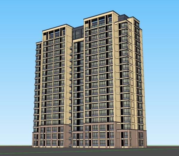 Modern High-Rise Residential Buildings | SketchUp 3D Model