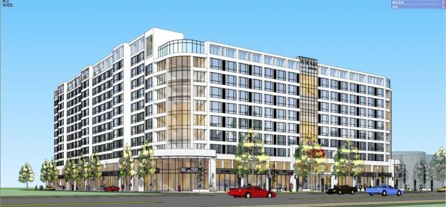 SketchUp Business Model: Designing Multi-Story Apartments and Street-Level Modern Commercial Spaces