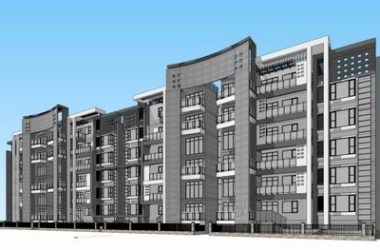 Modern Multi-Story Residential Model in SketchUp-BIM WORLD