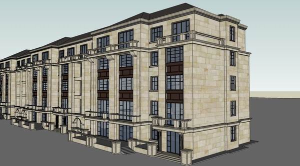 SketchUp Residential Design: Multi-Story Western Classical Home