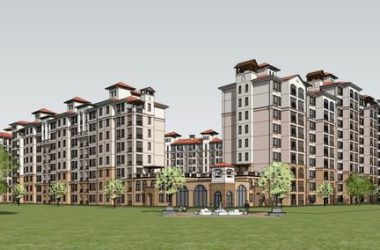 Classical 11-Story High-Rise Residential Building Model in SketchUp-BIM WORLD