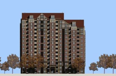 SketchUp Model of a 14-Story Classical High-Rise Residential Building in German Style-BIM WORLD