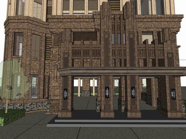 SketchUp Residential Model | 10-Story Classical High-Rise Rural Home, Owner-Occupied