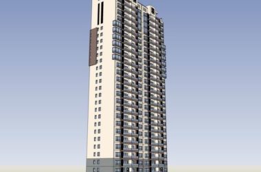 SketchUp Model: 27-Story Classical High-Rise Residential Building-BIM WORLD