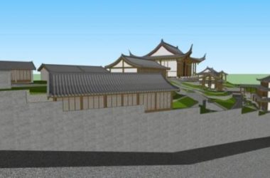 SketchUp Model of Ancient Chinese Multi-Story Temple Architecture-BIM WORLD