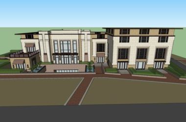 SketchUp Residential Design: Multi-Story Home with Modern Clubhouse-BIM WORLD