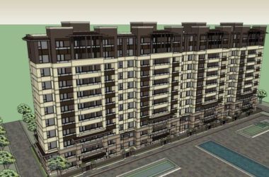 SketchUp Residential Model: Classical 11-Story Multi-Unit Row House-BIM WORLD