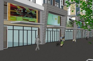 Modern High-Rise Residential Building with Ground Floor Commercial Space - SketchUp Model-BIM WORLD