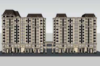 SketchUp Business Model: Designing Classical-Style High-Rise Apartment Residences-BIM WORLD