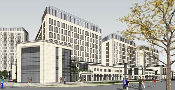 Modern High-Rise Residential Building with Street-Level Commercial Space | SketchUp Model, 11 and 18 Floors