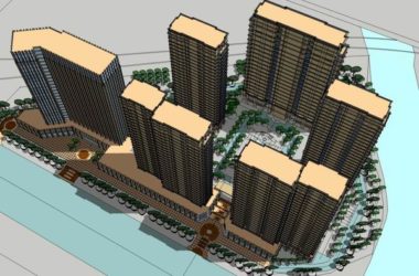 Modern 28-Story High-Rise Residential Building | SketchUp Model-BIM WORLD