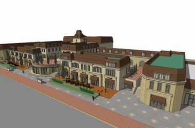 15-Story Classical-Style High-Rise Residential Building with Ground Floor Commercial Space – SketchUp Model-BIM WORLD
