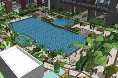 Modern High-Rise Residential Building with Commercial Space, Offices, and Swimming Pool – 29 Floors in SketchUp Model-BIM WORLD