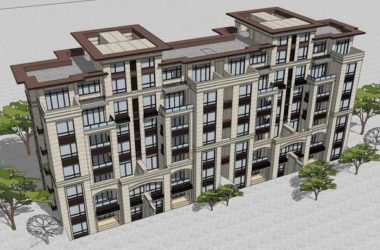 Classical 7-Story Residential Building Model in SketchUp-BIM WORLD