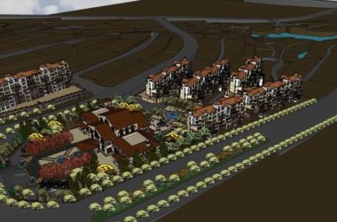 SketchUp Residential Model: Multi-Story Classical Style Home and Sales Office-BIM WORLD