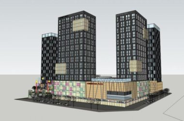 SketchUp Complex Model: Multi-Story High-Rise Featuring Modern Office, Residential, and Commercial Spaces-BIM WORLD