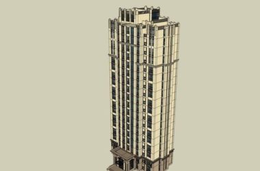 SketchUp Residential Models: Classical High-Rise Apartment Designs-BIM WORLD