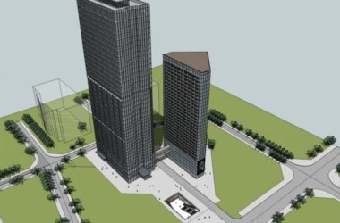 SketchUp Residential Model: Modern 39-Story High-Rise Building-BIM WORLD