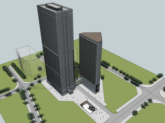SketchUp Residential Model: Modern 39-Story High-Rise Building