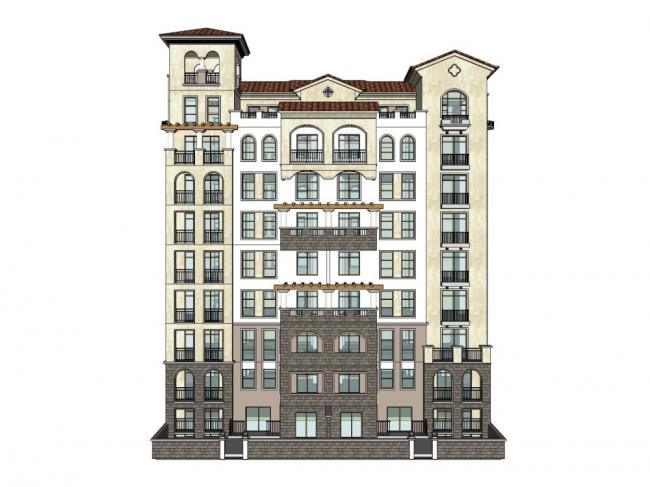 SketchUp Residential Models: High-Rise Buildings in Classical Style