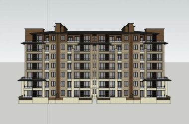 Classical Multi-Story Residential Model in SketchUp-BIM WORLD