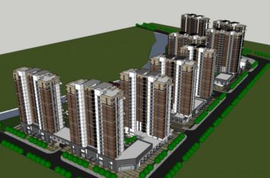 SketchUp Model: 18-Story Classical High-Rise with Ground-Level Commercial Space-BIM WORLD