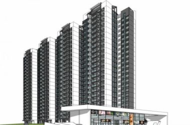 Modern 23-Story High-Rise Residential Building SketchUp Model-BIM WORLD