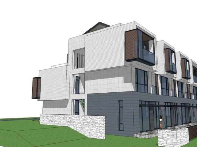 SketchUp Residential Model: Multi-Story Classical Style Home