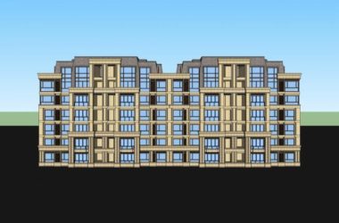 SketchUp Residential Design | Multi-Story Classical Style Apartment Building-BIM WORLD