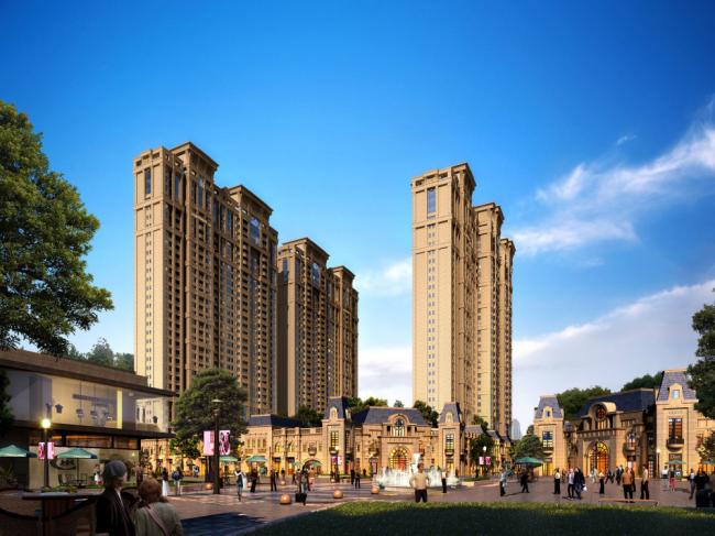 SketchUp Model: 27-Story Classical High-Rise Residential Building
