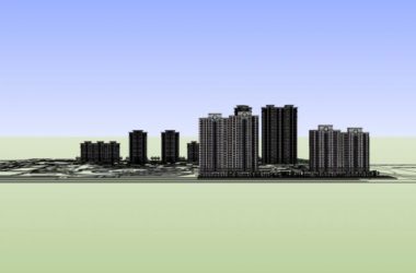 Modern High-Rise Residential Building Models in SketchUp-BIM WORLD