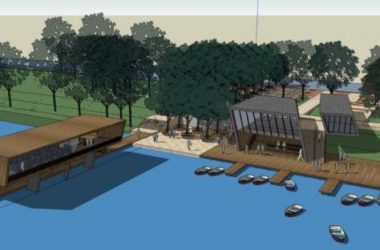 SketchUp Business Model: Modern Waterfront Dock and Landscape Design-BIM WORLD