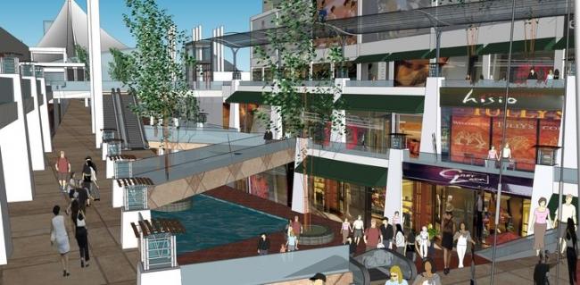 SketchUp Business Model: Designing a Modern Submerged Commercial Plaza