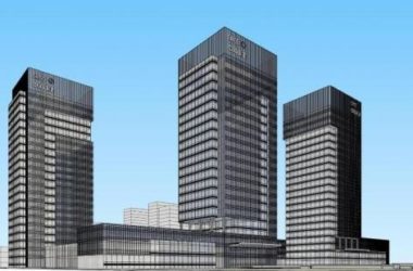 Modern High-Rise Administrative Office Building SketchUp Model-BIM WORLD