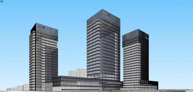 Modern High-Rise Administrative Office Building SketchUp Model