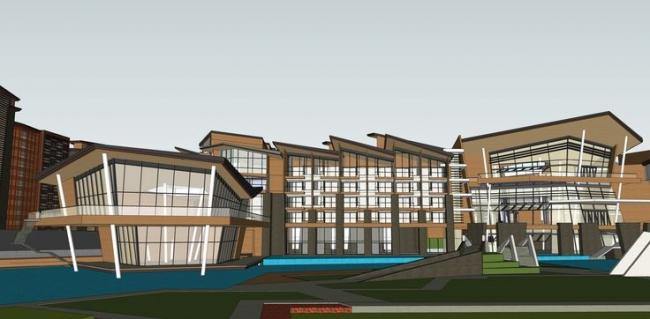 SketchUp Residential Models: Small and High-Rise Complexes, Modern Community Buildings