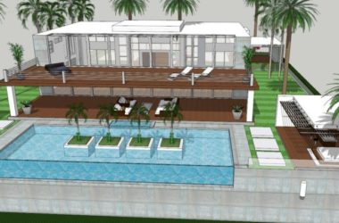 Modern Multi-Story Hotel Villa Model in SketchUp-BIM WORLD