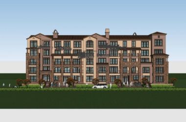 SketchUp Multi-Story Residential Complex in Classical Style-BIM WORLD