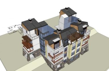 SketchUp Model of a Multi-Story Classical Residential Complex-BIM WORLD