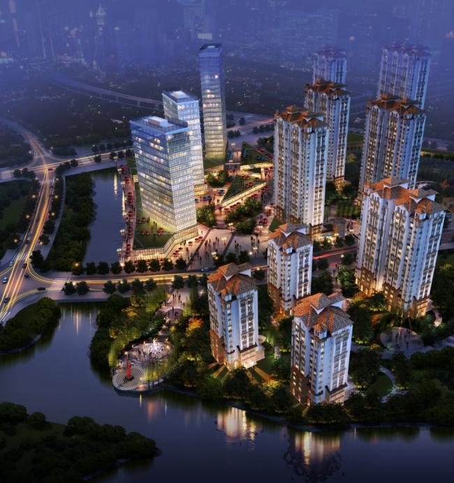 Classical 30-Story High-Rise Residential Building SketchUp Model